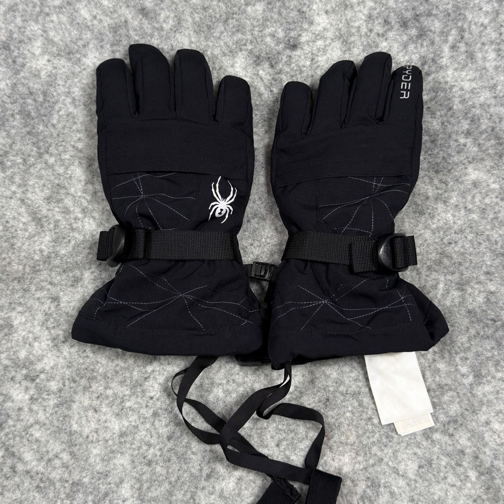 Spyder Mens XL Black Ski Gloves Insulated Winter Snowboarding 197046 F19